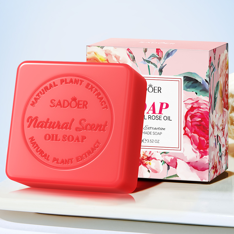 Soap Making Fragrance Oil - 手作り石鹸 天然ハーブローズエッセンシャルオイル石鹸 オイルコントロールバスソープ、肌のディープクレンジングと保湿