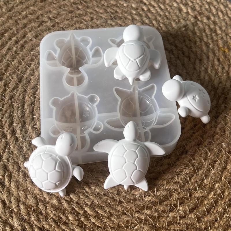 Natural Making Soap - 四亀石膏シリコン型 DIY ハートスターテクスチャシェル装飾品エポキシ樹脂型香り付き動物キャンドル石鹸型