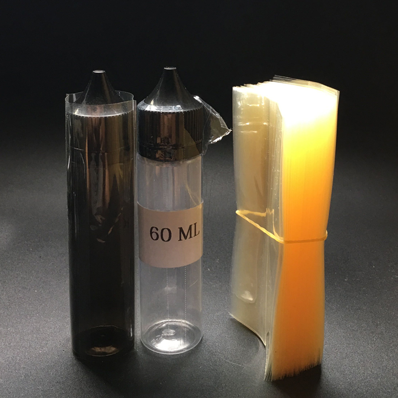 Shrink Wrap Pvc - 1000 個クリア pvc 熱収縮ラップフィルム 60 ミリリットル透明なプラスチックボトル熱収縮フィルムは、シール