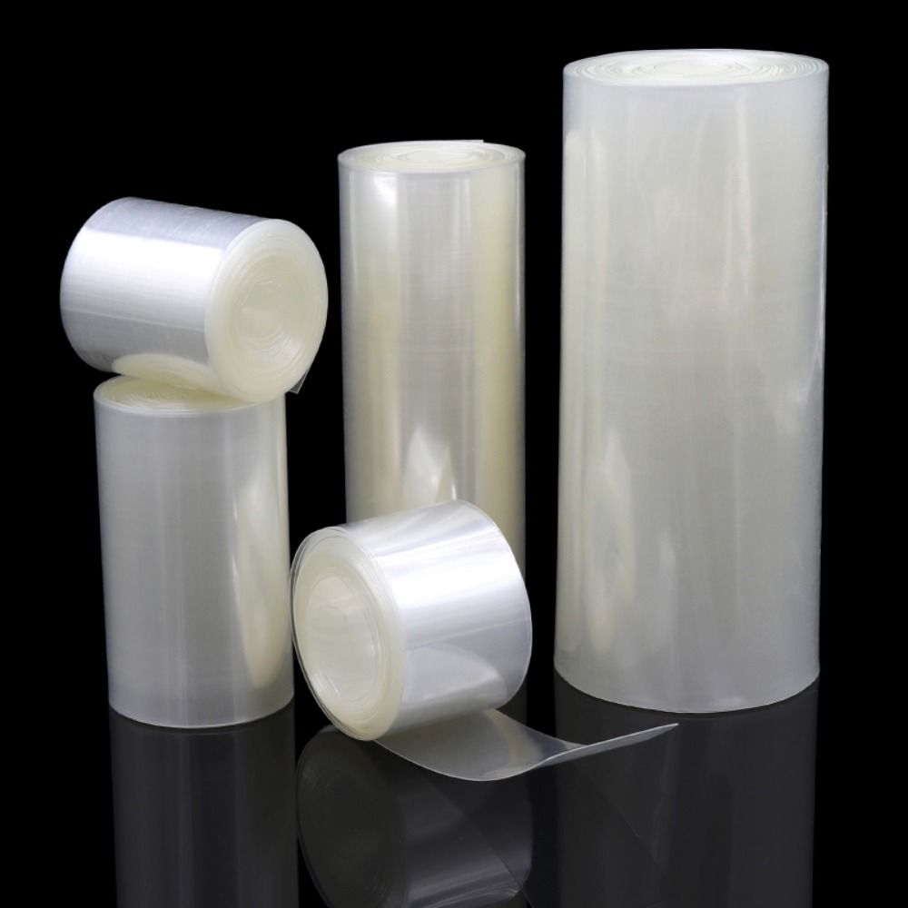 Shrink Wrap Pvc - 18650個の透明なPVC熱収縮チューブパック,透明なバッテリー絶縁フィルムのラップ,ケーブルスリーブ,幅30mm〜200mm