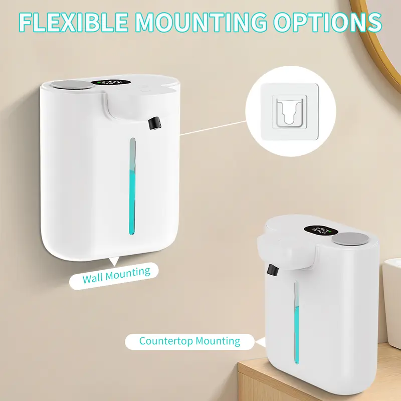 Soap Making Machine - 500ML大容量9段階調整可能フォーム/液体IPX5防水電動赤外線誘導自動センサーソープディスペンサー