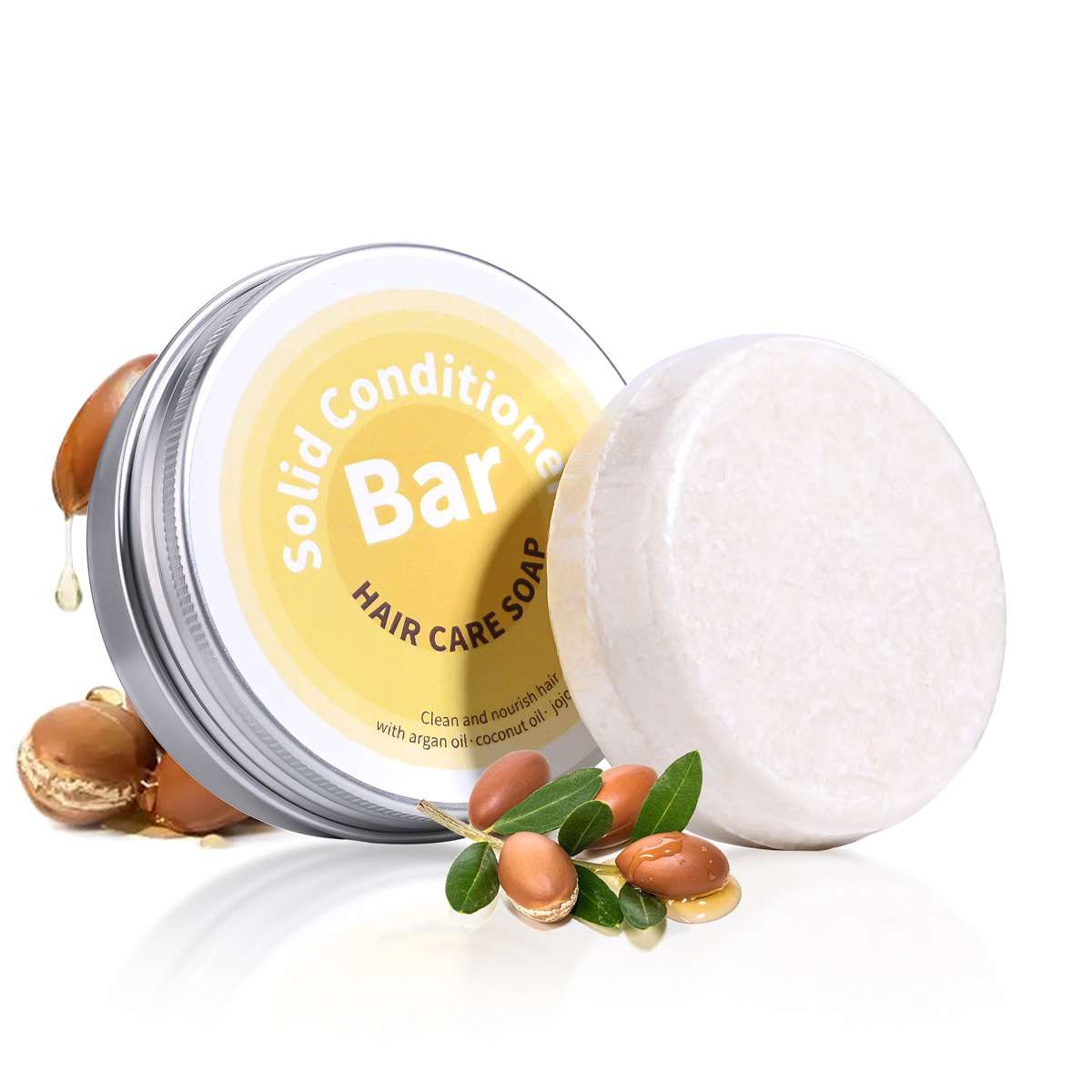 Soap Making Fragrance Oil - 植物性エッセンシャルオイル配合ヘアコンディショナーソープ、アルガンオイル、ココナッツオイル、ホホバオイルを豊富に含むディープヘアケアソープ、シャンプーソープと併用可能