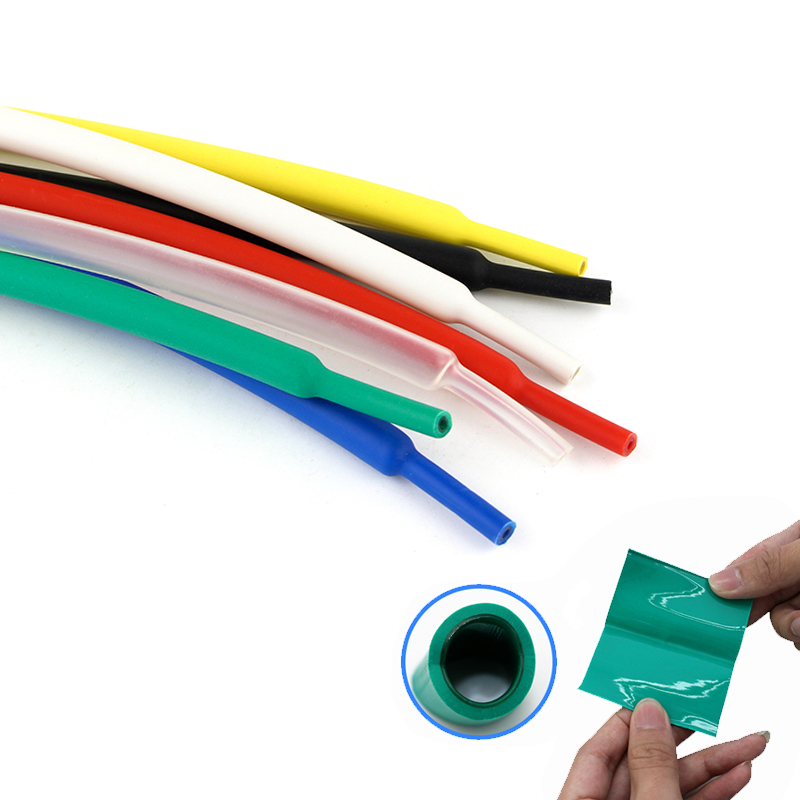 Shrink Wrap Pvc - 1メートル/ピース3:1熱収縮チューブ接着剤でデュアル壁チューブ直径1.6/2.4/3.2/4.8/6.4/7.9/9.5/12.7ミリメートル粘着裏地スリーブラップ