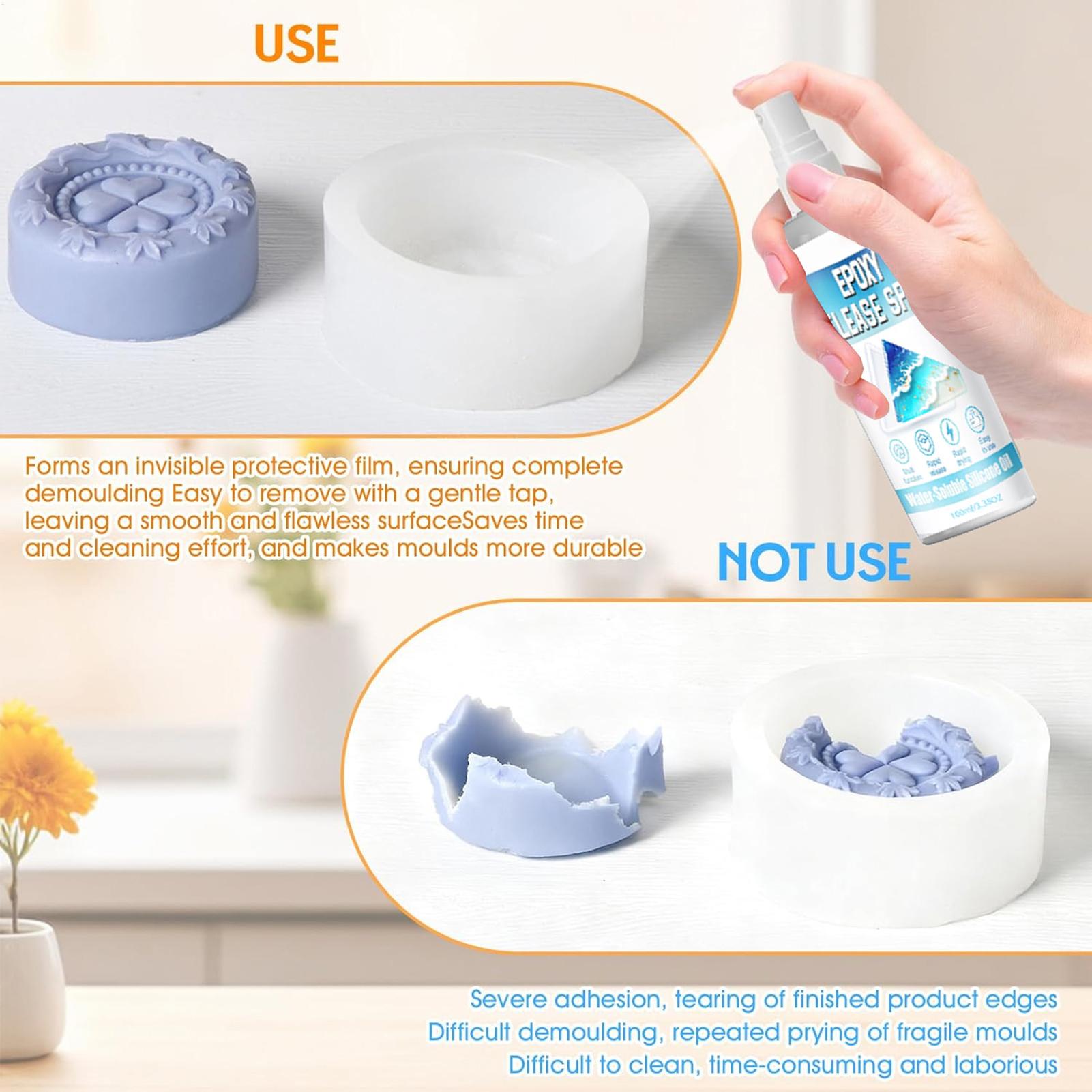 シリコンリリーススプレー エポキシリリーススプレー 強力な型 - Natural Making Soap のレビューと価格