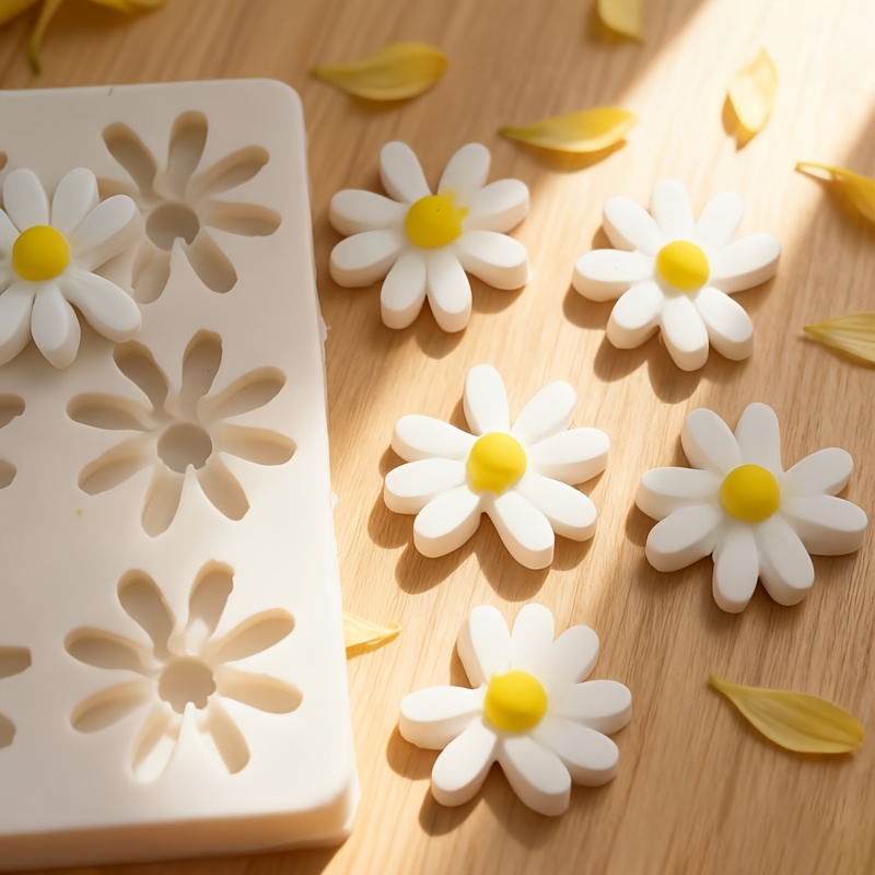 1pc 3D デイジーひまわりシリコンモールド石鹸キャンドル - Natural Making Soap のレビューと価格