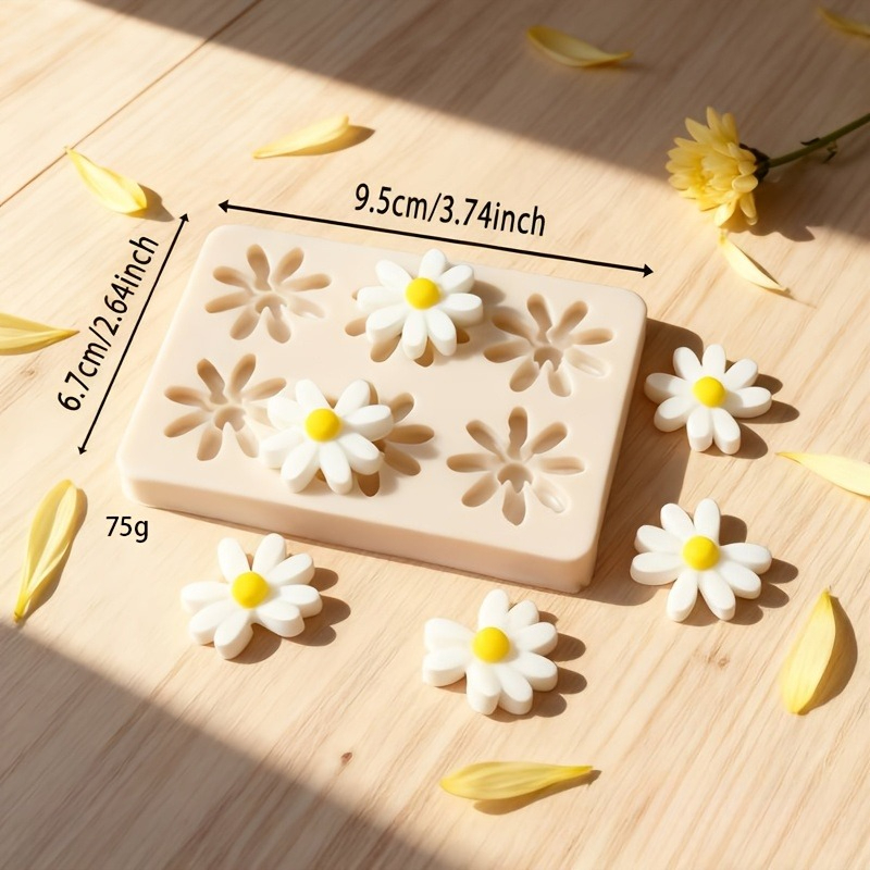 1pc 3D デイジーひまわりシリコンモールド石鹸キャンドル - Natural Making Soap のレビューと価格