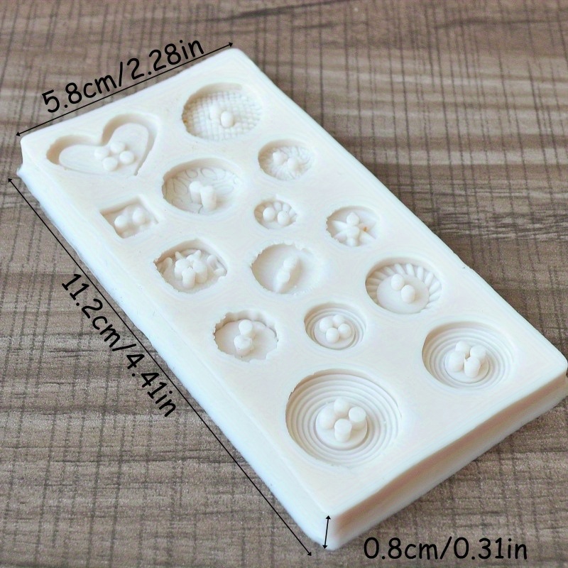 ボタン型シリコンモールド シリコンモールド 石鹸やキャンドル - Natural Making Soap のレビューと価格