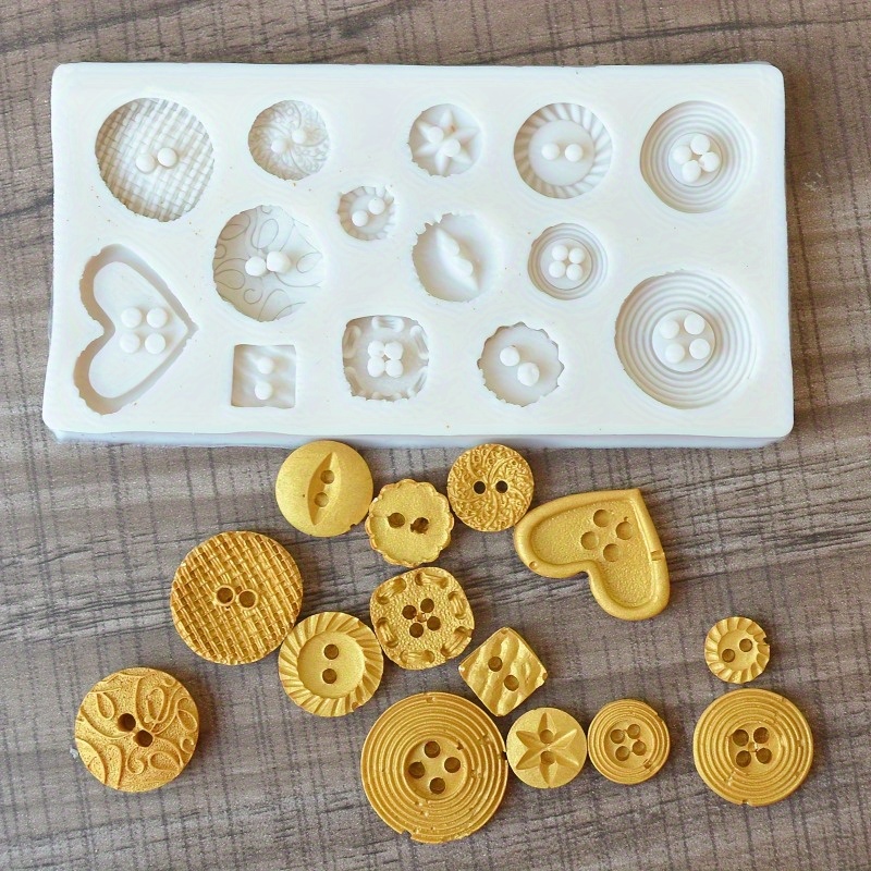 ボタン型シリコンモールド シリコンモールド 石鹸やキャンドル - Natural Making Soap のレビューと価格
