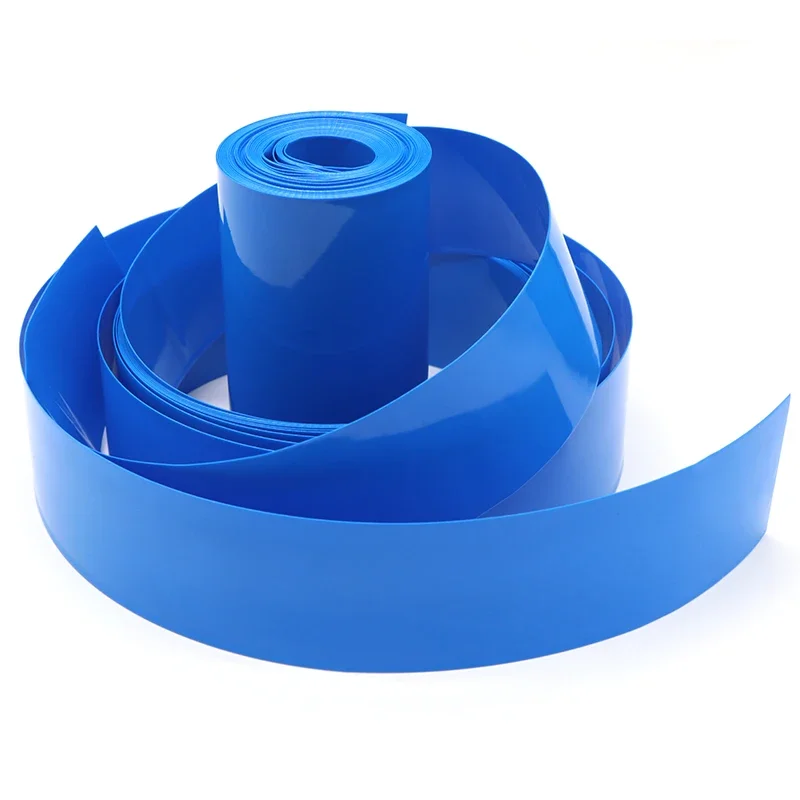 18650 PVC 熱収縮チューブバッテリーパックブルー幅  - Shrink Wrap Pvc のレビューと価格