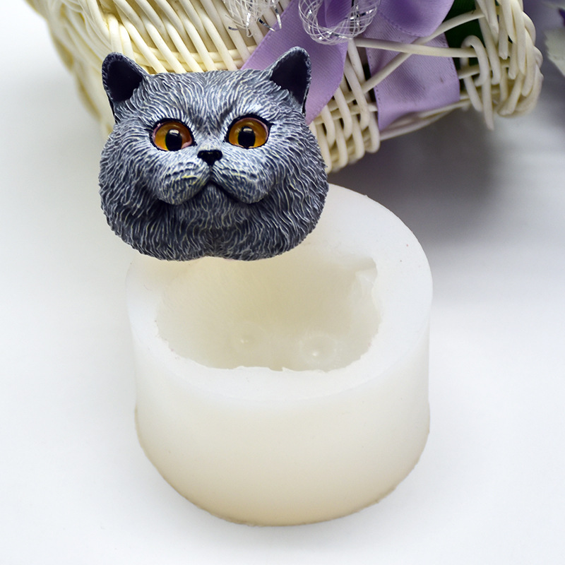 シリコーン型短毛猫型手作りチョコレート石鹸型フォンダンケーキ - Natural Making Soap のレビューと価格