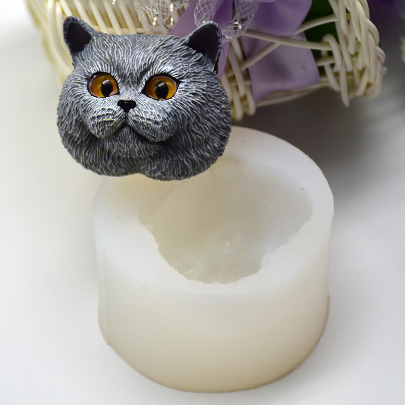 シリコーン型短毛猫型手作りチョコレート石鹸型フォンダンケーキ - Natural Making Soap のレビューと価格