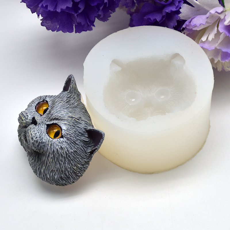 シリコーン型短毛猫型手作りチョコレート石鹸型フォンダンケーキ - Natural Making Soap のレビューと価格