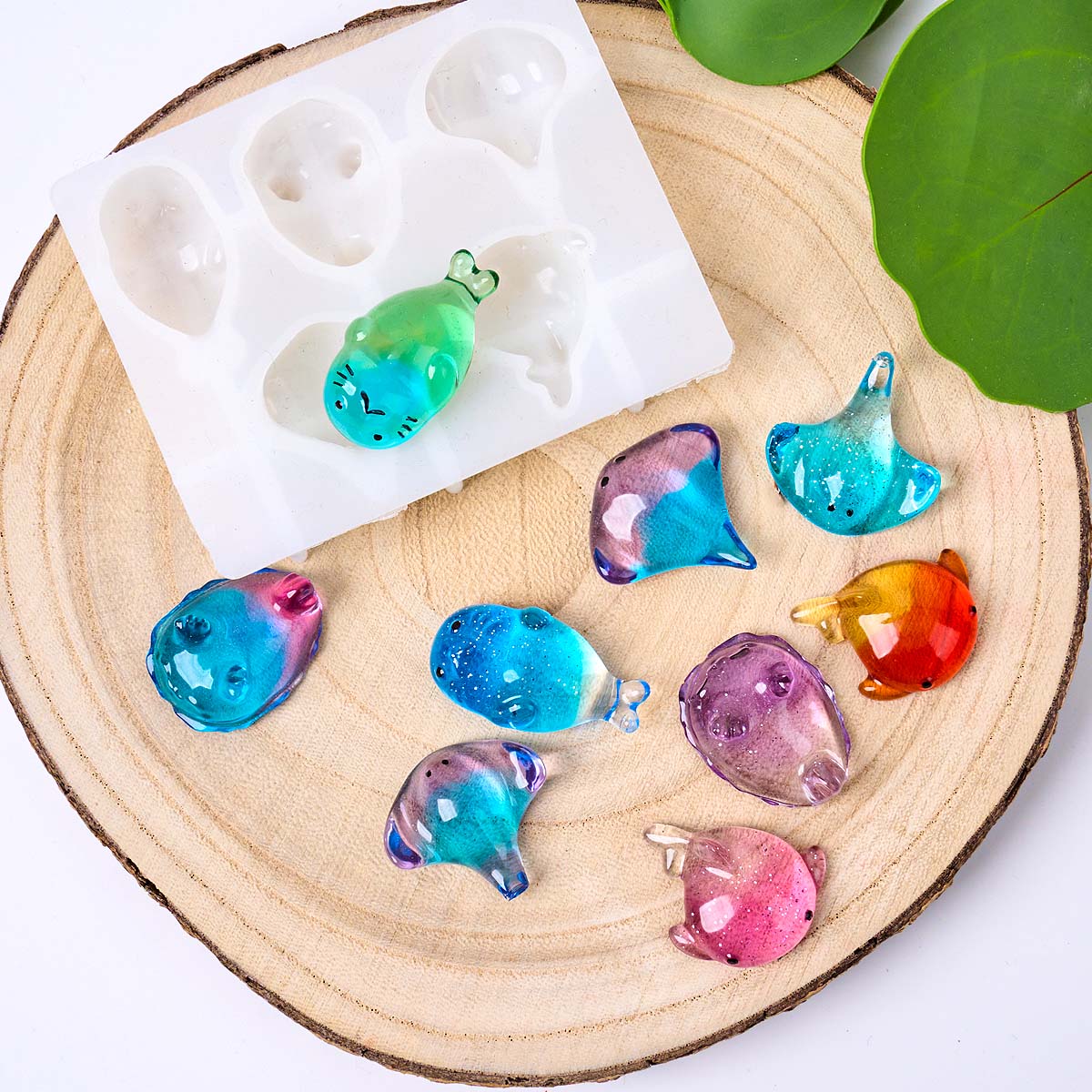 3Dヒーリング可愛いマンタ鯨シリコンモールドDIYキーホルダ - Natural Making Soap のレビューと価格