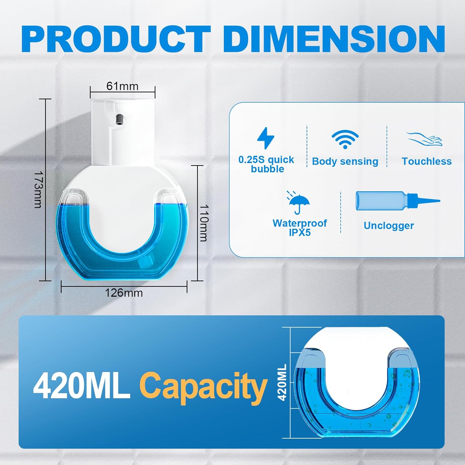 420ML 大容量タッチレスデスクトップまたは壁掛け式 IP - Soap Making Machine のレビューと価格