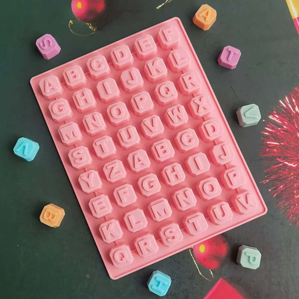 48 文字英語アルファベット文字シリコーン型石鹸型ケーキカッ - Natural Making Soap のレビューと価格