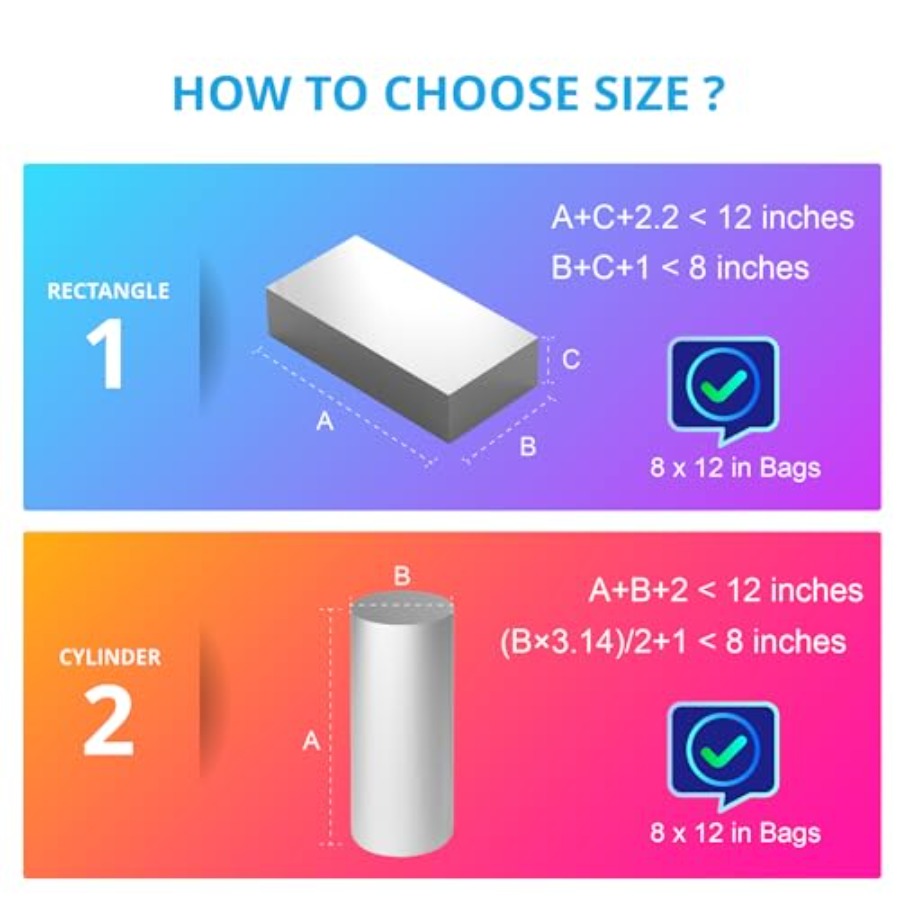 シュリンク包装袋 - 100枚入り 12 x 8インチ 透明 - Shrink Wrap Pvc のレビューと価格