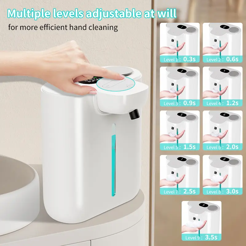 500ML大容量9段階調整可能フォーム/液体IPX5防水電動 - Soap Making Machine のレビューと価格
