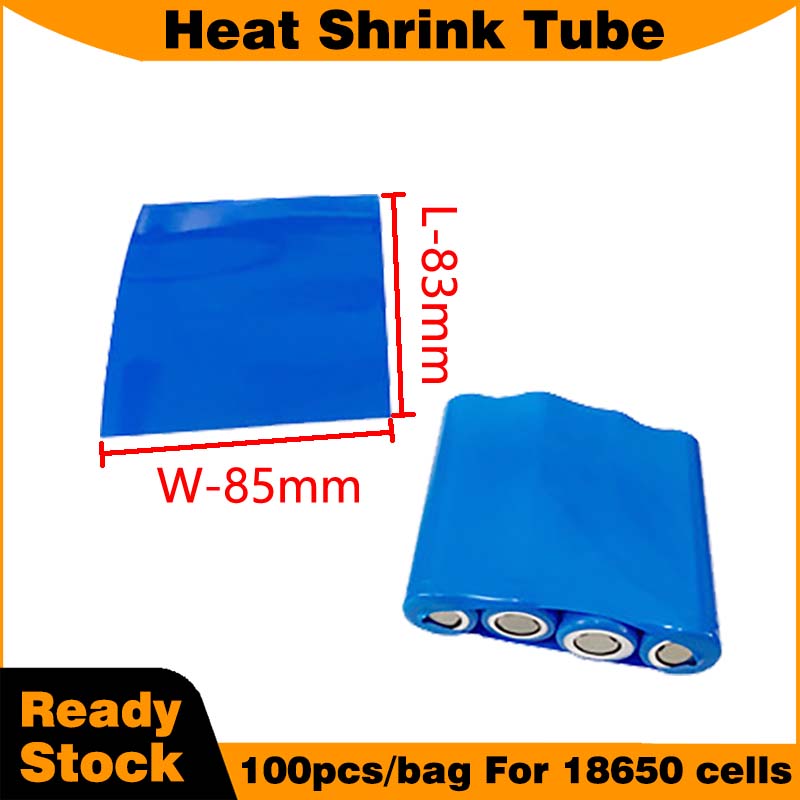 18650電池セル用青色熱収縮チューブ、ラップスリーブ100 - Shrink Wrap Pvc のレビューと価格