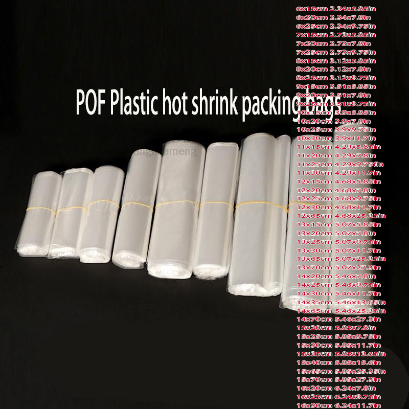 100 ピース/ロット 82 サイズ POF 熱収縮袋透明膜 - Shrink Wrap Pvc のレビューと価格