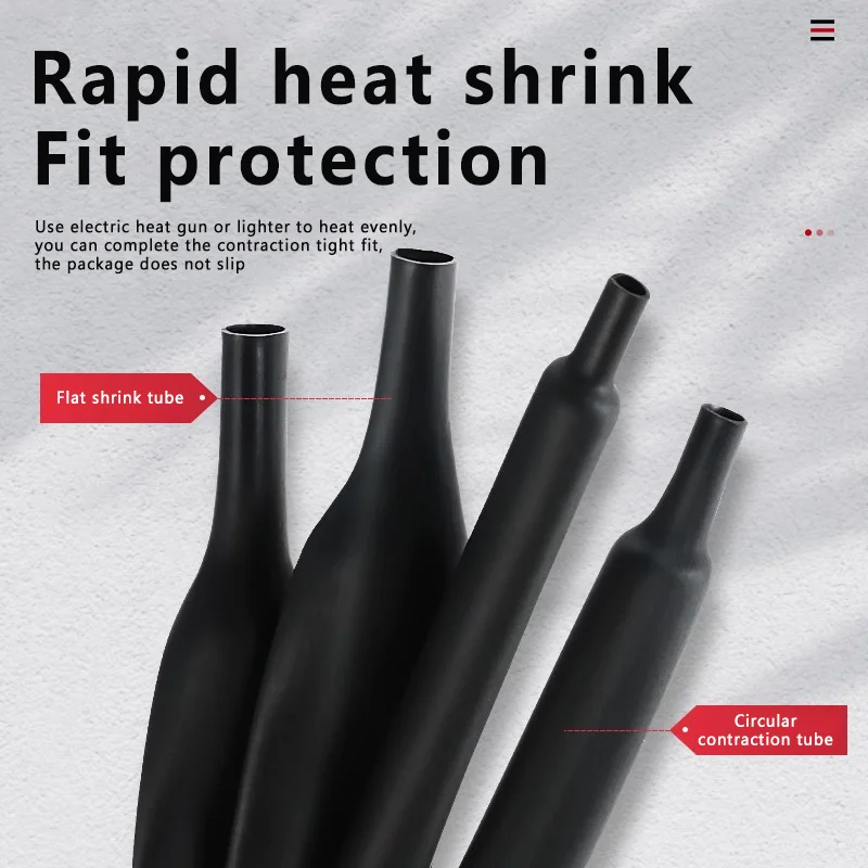 接着剤付き熱収縮ブラックチューブ、ポリオレフィン収縮アソート - Shrink Wrap Pvc のレビューと価格